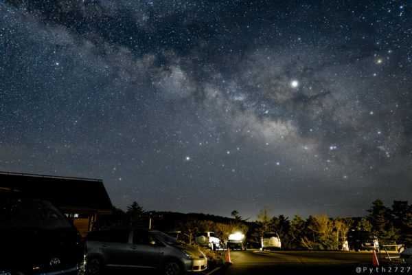 大台ヶ原駐車場の星景写真