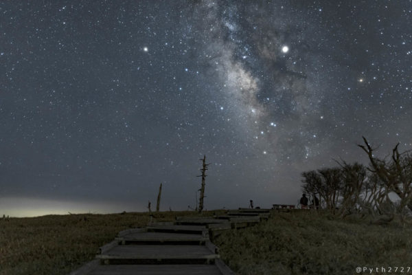 大台ヶ原正木峠の星景写真