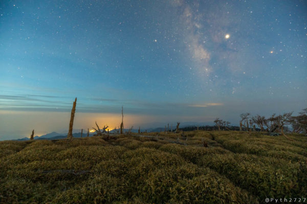 大台ヶ原正木峠の星景写真