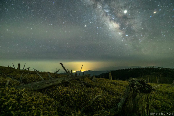 大台ヶ原正木峠の星景写真