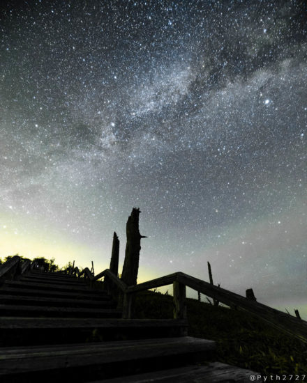 大台ヶ原正木峠の星景写真