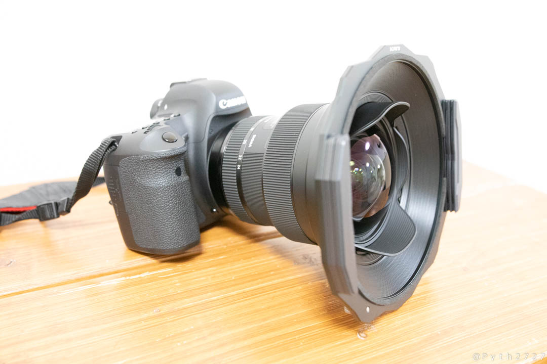 カメラ その他 KANI 角フィルターホルダー(150mm幅)のSIGMA 14-24 F2.8への装着方法 