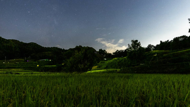 稲渕の棚田へ星空を撮影に行きました（奈良県明日香村）