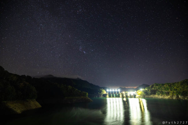 池原ダムの星空と天の川