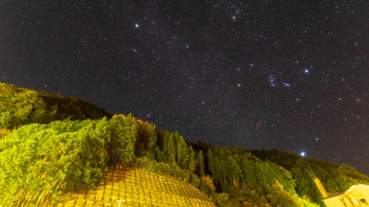 道の駅 吉野路上北山で見えた星空を紹介します（奈良県上北山）