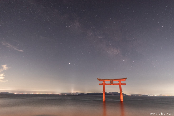 白髭神社 星空