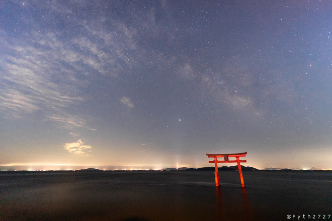 白鬚神社へ星空の撮影に行きました 滋賀県高島市 星を撮りに行く