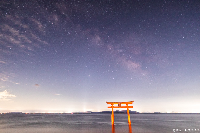 琵琶湖 天の川