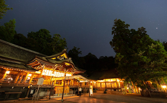 夜の大神神社へ星空の撮影に行きました 奈良県桜井市 星を撮りに行く