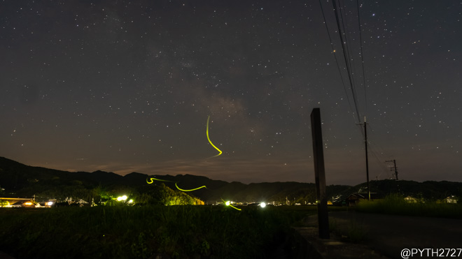 【2021】蛍と星空と天の川を動画撮影（奈良県）