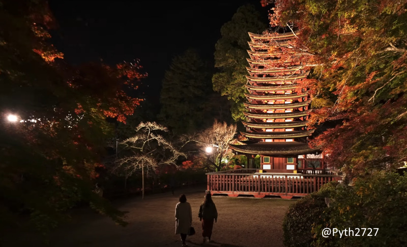 2020　談山神社　ライトアップ
