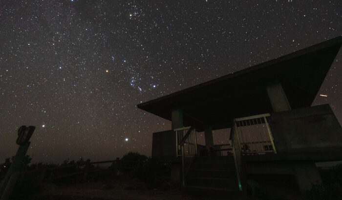 2022年の星始めは海と星の見える展望台、平見台園地