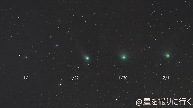 ZTF彗星　比較