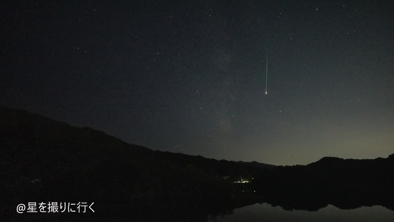 2024　ペルセウス座流星群　天の川