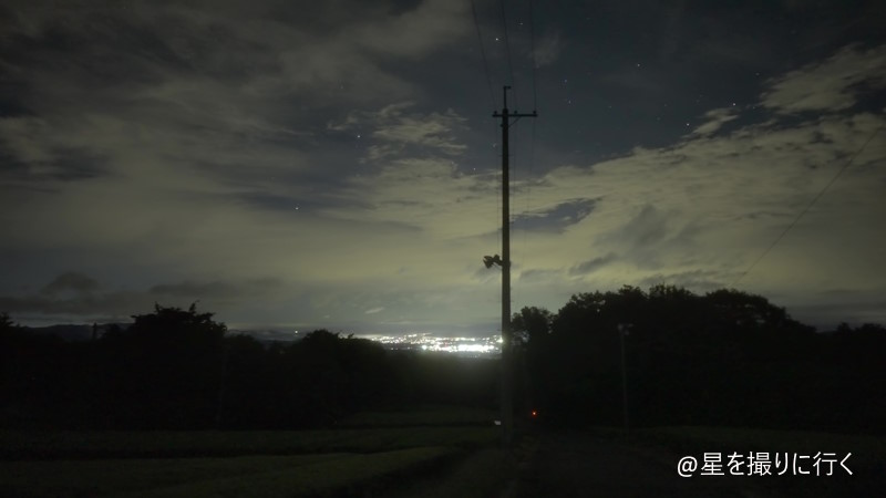 夏の終わり　星空