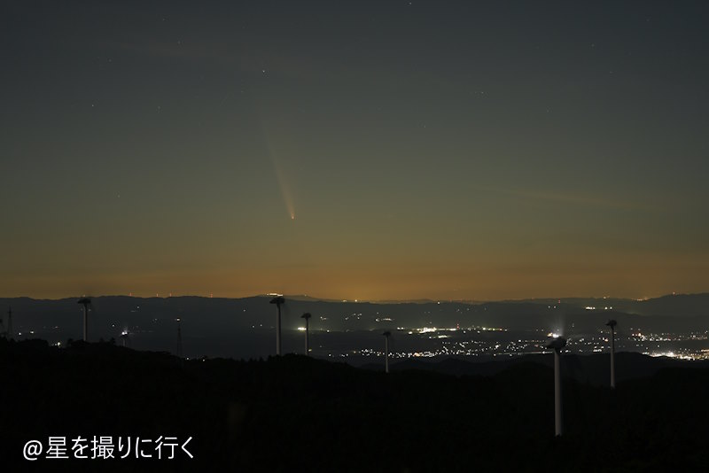 紫金山・アトラス彗星(C/2023 A3 Tsuchinshan-ATLAS)  JPEG撮って出し